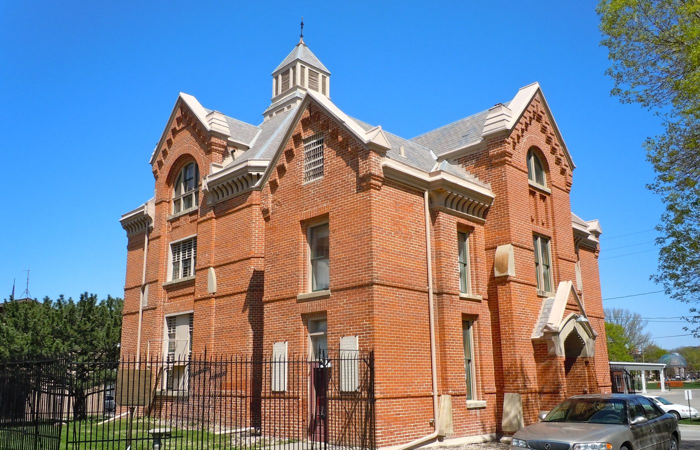 The historic Squirrel Cage Jail in Council Bluffs